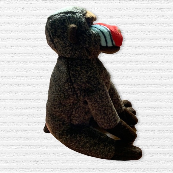 TY Beanie Baby - CHEEKS the Baboon (6 inch) - MWMT's Stuffed Animal Toy - Picture 2 of 9